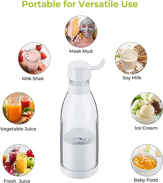 USB RECHARGEABLE MINI BLENDER(WHITE)